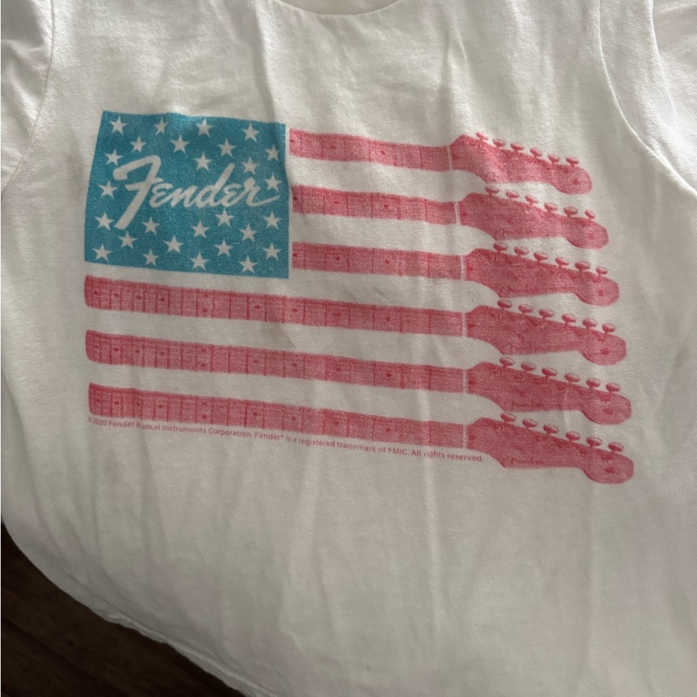 Tultex Kids White T-Shirt with Pink and Blue Graphic